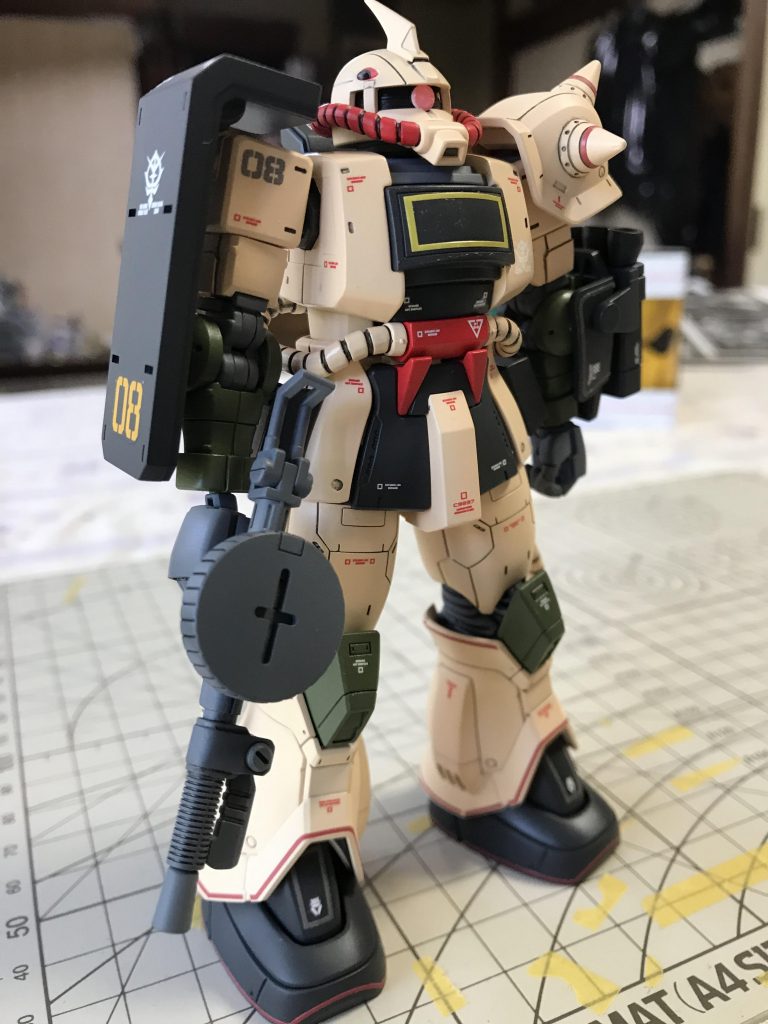 動きが無い画像ばかりで面白みが無く申し訳ない次第です。塗膜が弱いのか、動かすとペリペリ削れて剥がれちゃんですよねぇ。　　　　　　　　眺めて酒飲む観賞用に作っている所があるのでお許しのほどを。　　　　　　　　　　　　　　　また、へっぽこの作品を最後まで見て頂き、有難うございます。