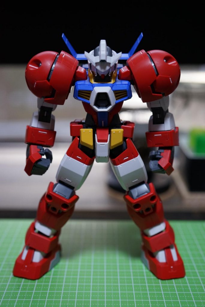 塗装前です。普段はレッドチップを後から取り付けているのですが今回は先に貼り付けて後から塗装する方法でやってみました。