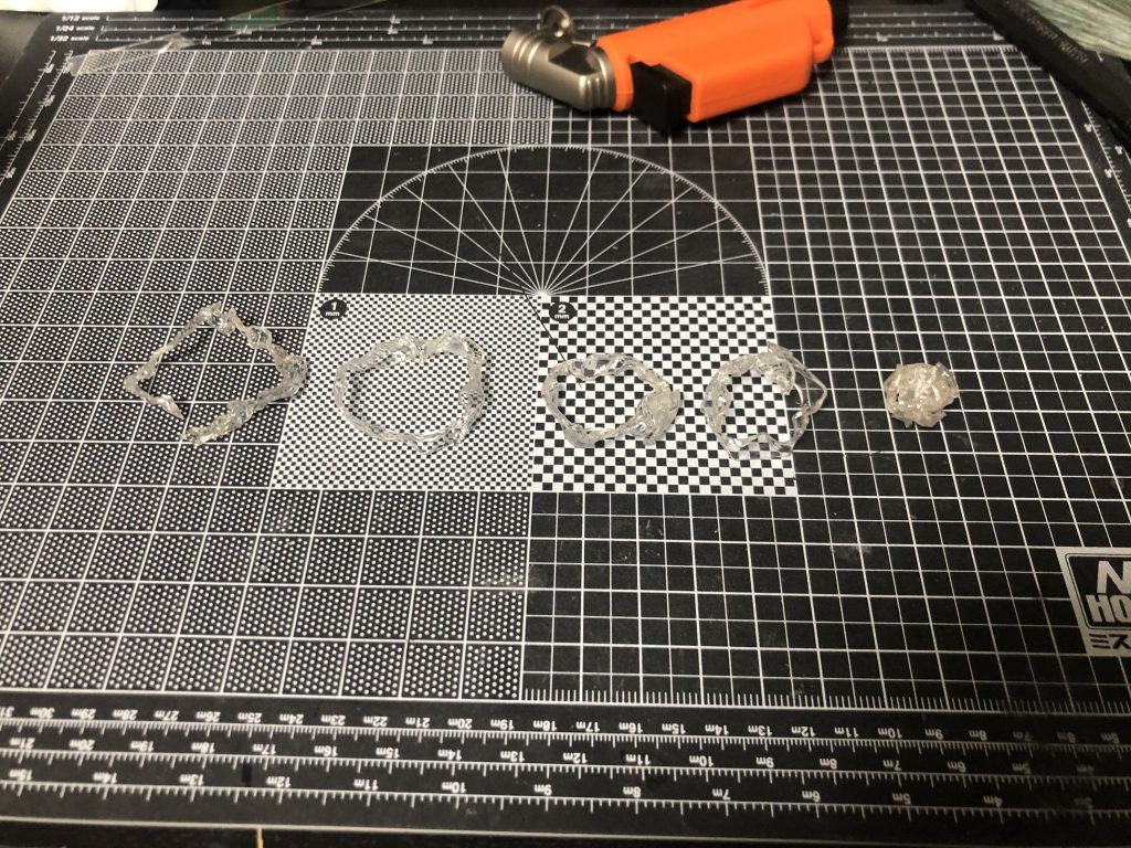 石破天驚拳エフェクト。立体なので5つのパーツから組み合わせて。かなり適当だったけどそんなに悪くない。