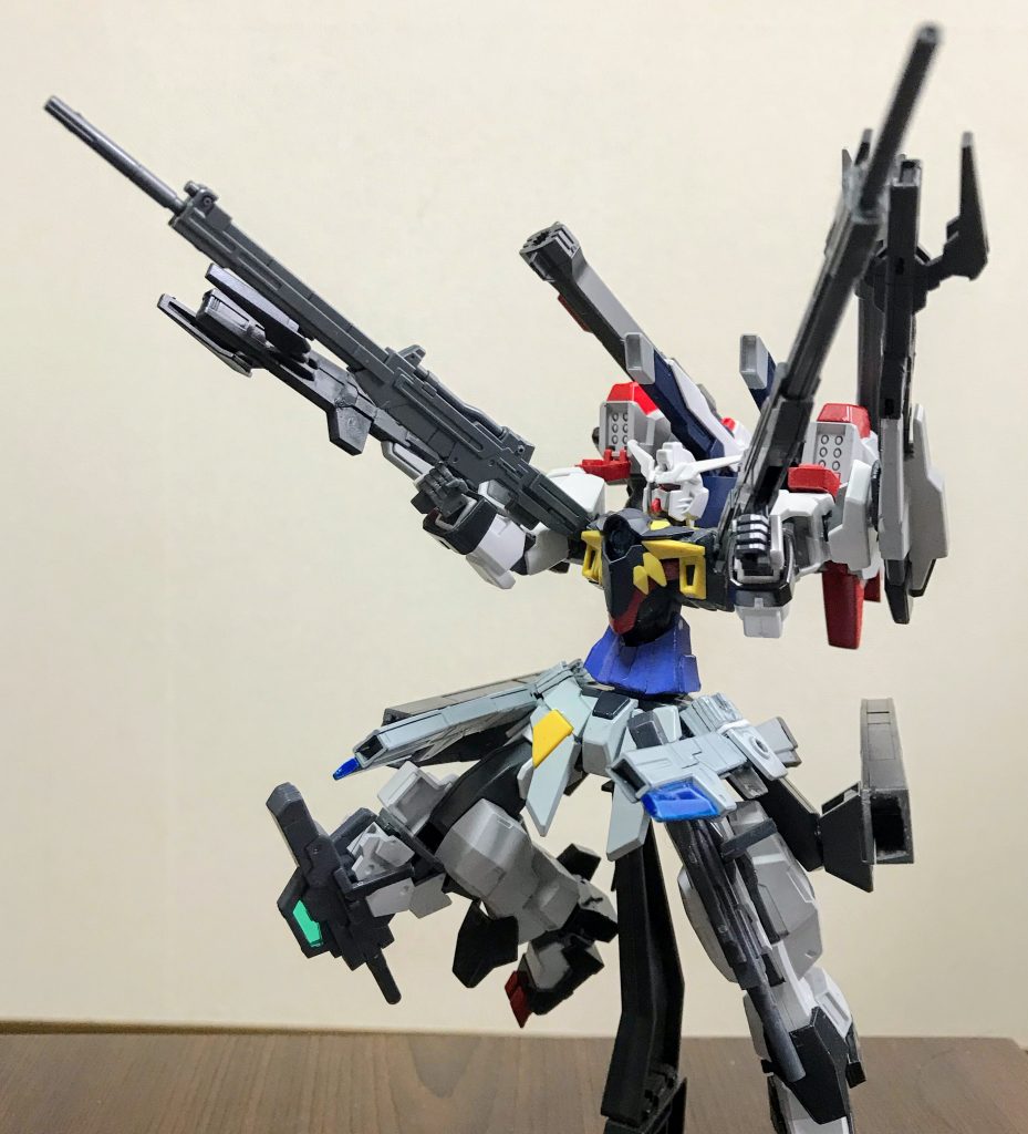フルバーストモード！ショルダーキャノンはage2ダブルバレットのものを使用しています。砲塔の部分はagefxのスタングラライフルのものを接着してます。