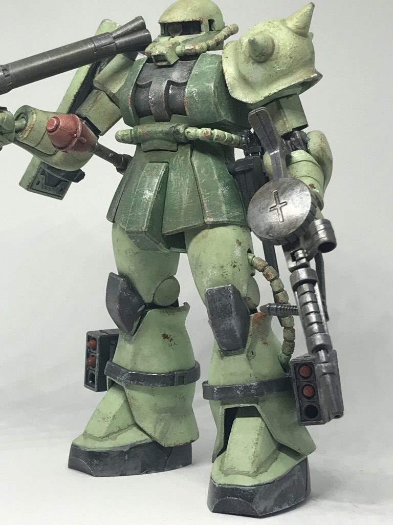 筆塗りで全塗装の後、ウェザリングを施しました