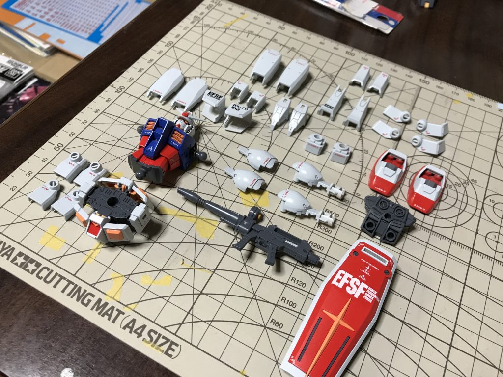 制作途中の画像をほぼとってないんですよねぇ。前の文章でも書きましたが、非常に組み易く塗装も楽な良カットです。