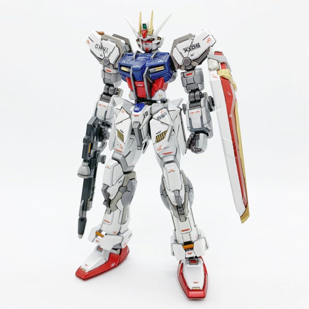 57mm高エネルギービームライフルのサイトスコープには、コトブキヤのマイナスモールドを追加。対ビームシールドは改修なし。