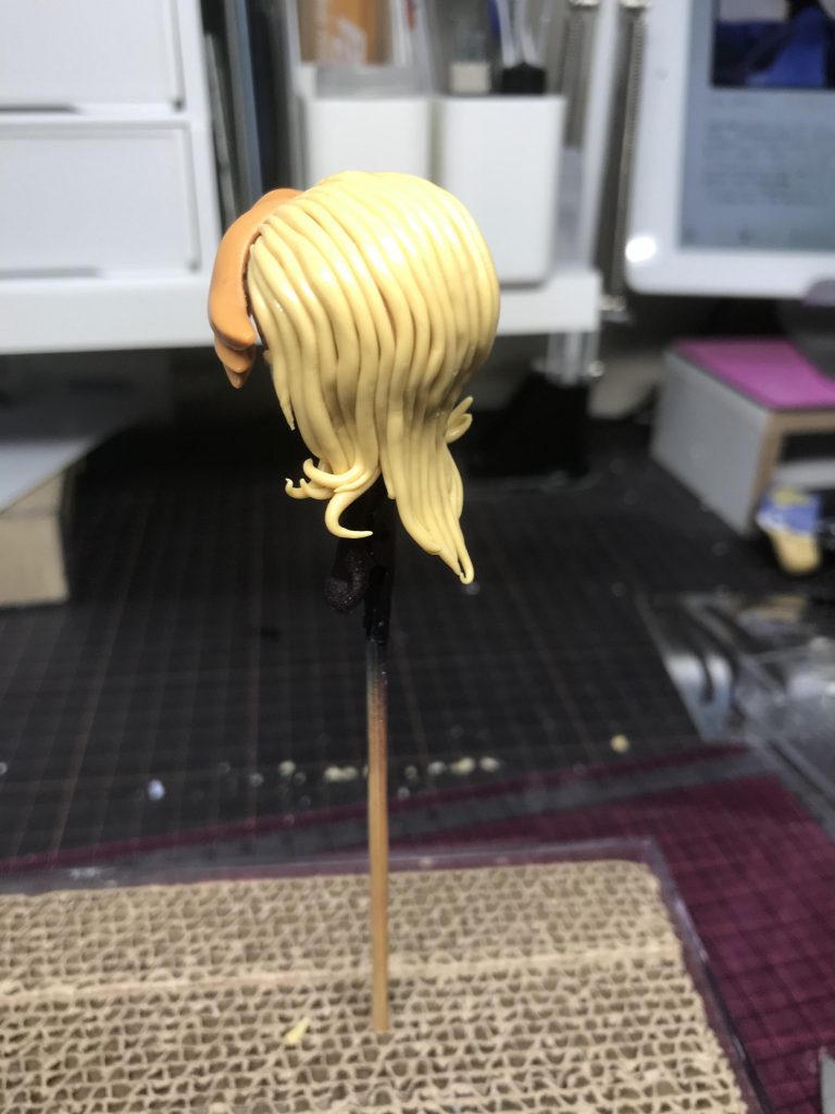 髪の毛に苦労したww