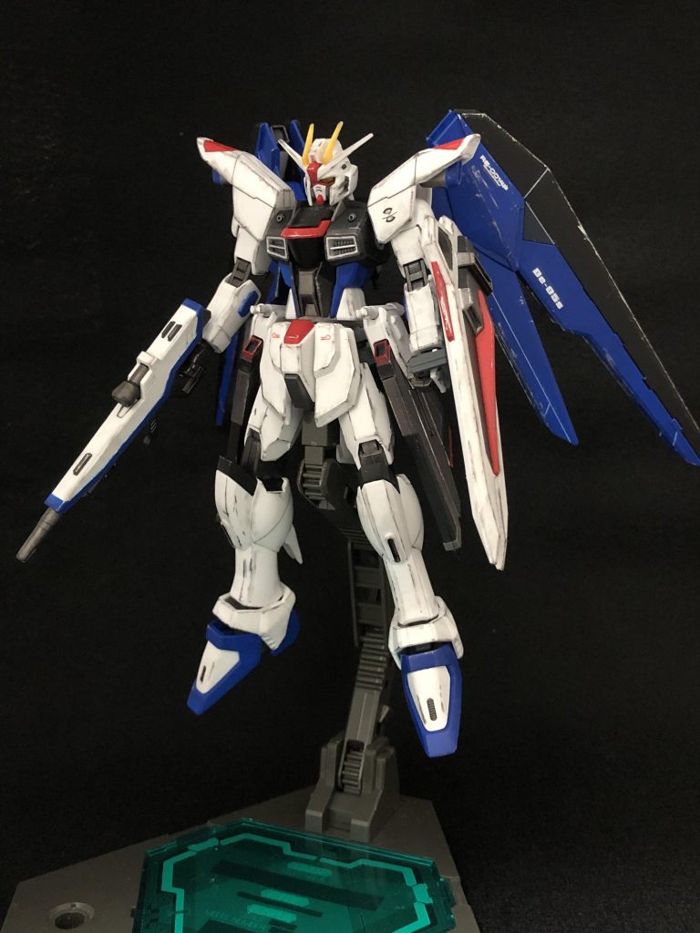 まずはポーズとらずにそのままの姿で。羽が重いのでスタンド使ってます。