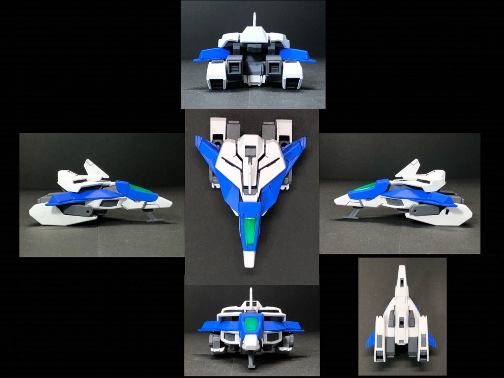 また、各フュージョンパックとの合体機構が設けられており、スカイフリーダムガンダムの戦闘支援を全面的に行うことが可能である。搭載武装⚪︎GNバルカン⚪︎光学迷彩展開機構⚪︎フュージョンパックシステム