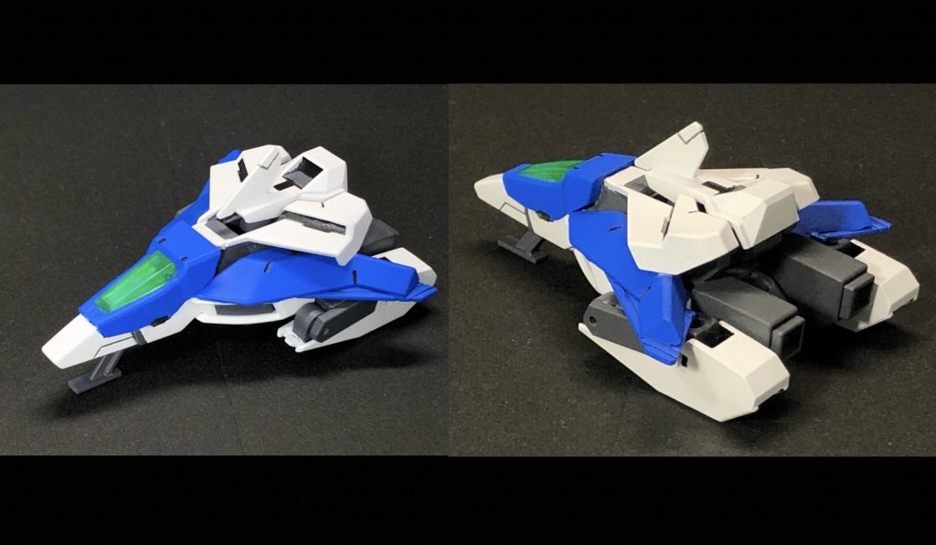 型式番号:GNF-000     フュージョンブースターGNコンデンサーで稼働する単独行動が可能なスカイフリーダムの支援機。機体自体の戦闘力は貧弱だが、自機を中心に光学迷彩を展開できる機能を持っている。基本的に無人機として自動操作されるが、一応コクピットも備わっているため、ダイバーが搭乗し戦闘することや移動手段としての利用も可能となっている。