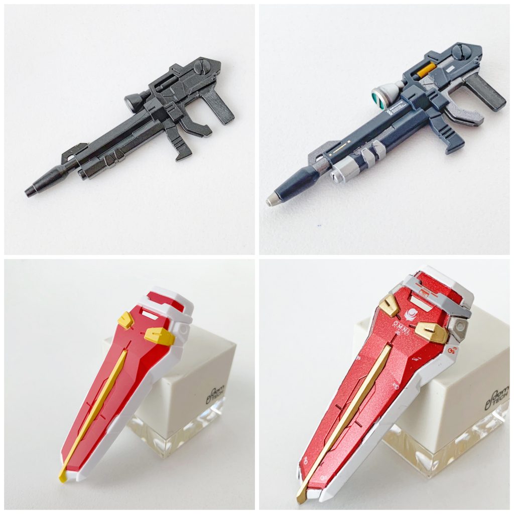 7mm高エネルギービームライフルと対ビームシールドのBefore&After