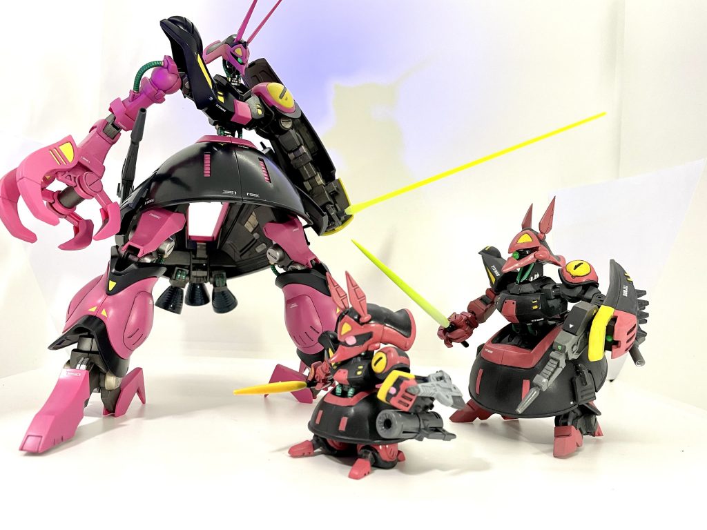 自作のSDバウンド・ドックと合わせて。やっぱりでかいね〜。最後までご覧いただきありがとうございました。