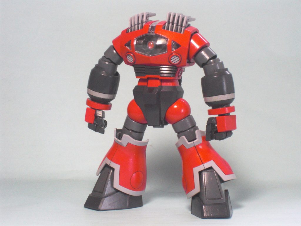 合わせ目消しブーメランと胴体内部のフレーム以外塗装モノアイにHアイズを使用拳部分の肉抜き穴を埋めましたこちらもジュアッグと共にガンダムUCに登場してしまった旧ジオンのMS「ゾゴック」