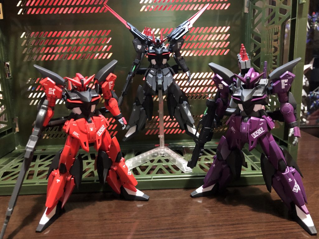 妄想ガンダムMk-Ⅲシリーズ第3弾✨3機揃って記念撮影👍🏻