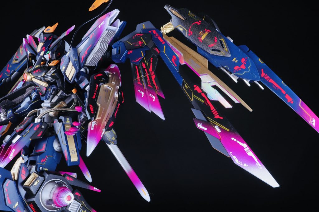 バエルらしい禍々しさをトランザムで表現ってことに注力しました✨名前のドミニオンズはキュリオスの主天使って言葉からきてます😊