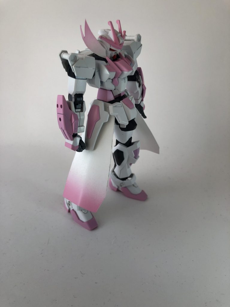 プラペーパーで作成したスカートと髪飾り部分のグラデーションも割りと上手くいったような気がします