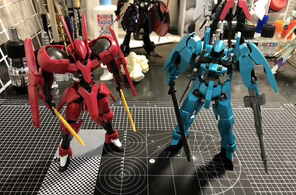 元となったキットはマクギリスとカルタの機体ということでなにか運命を感じます笑