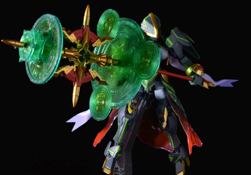 アルナイルロッドのエフェクト全盛りでなんか凄い魔法撃ってる風に。