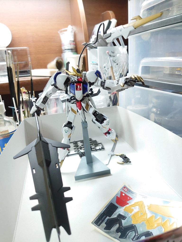 ゲーム内でバルバトスルプスレクスの装備をメイン射撃のレールガン以外を全装備させることを目的に製作。もしかしたら知らんコンボ内に作ってない武器あるかもしれんが俺にはこれが限界だ