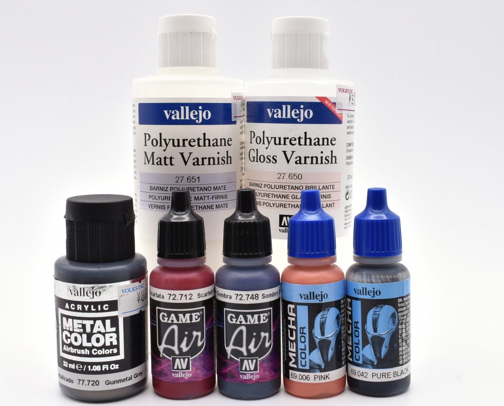 今回使用したファレホ塗料各種