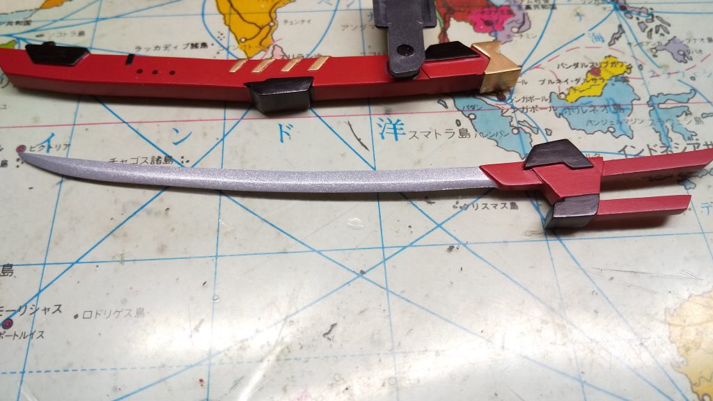 抜刀するとこんな感じ 