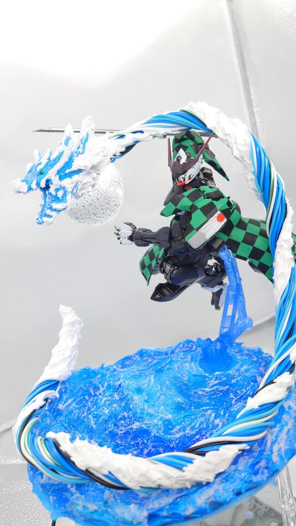 水の呼吸 拾ノ型 生生流転初めてエフェクトや波打つ水面の台座を作製しました。