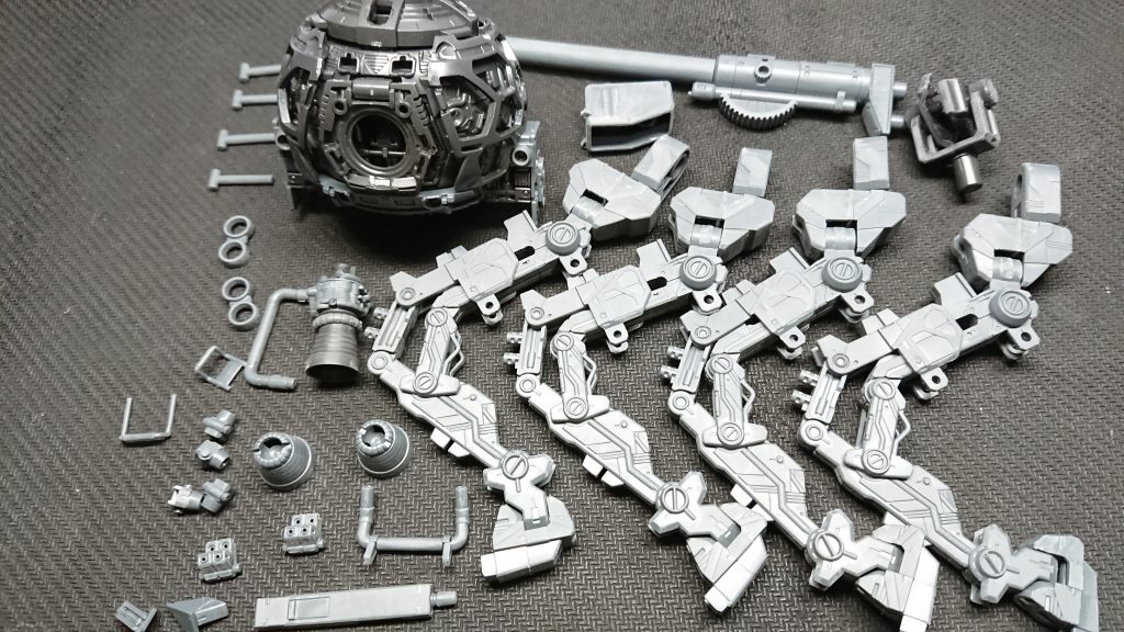 各パーツを水研ぎ