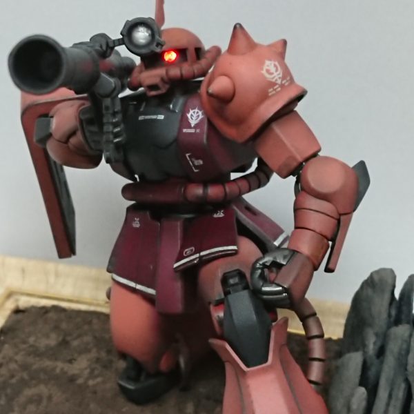 HGシャアザク妄想ジオラマ