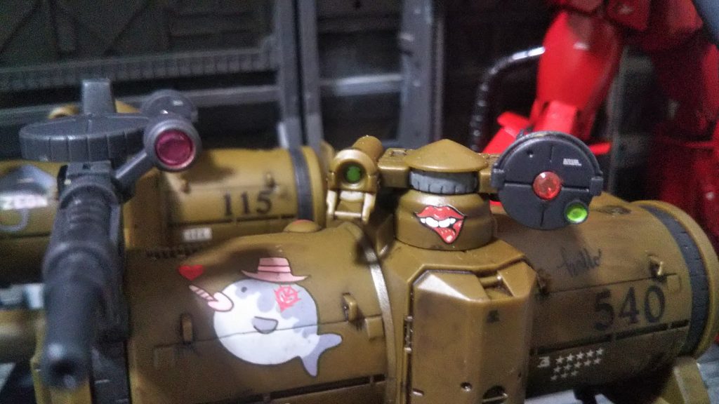 かわいいフグのデカールに他のデカールかさせねマーキングしました。口が気持ち悪いですがなれるとよくなります。👄