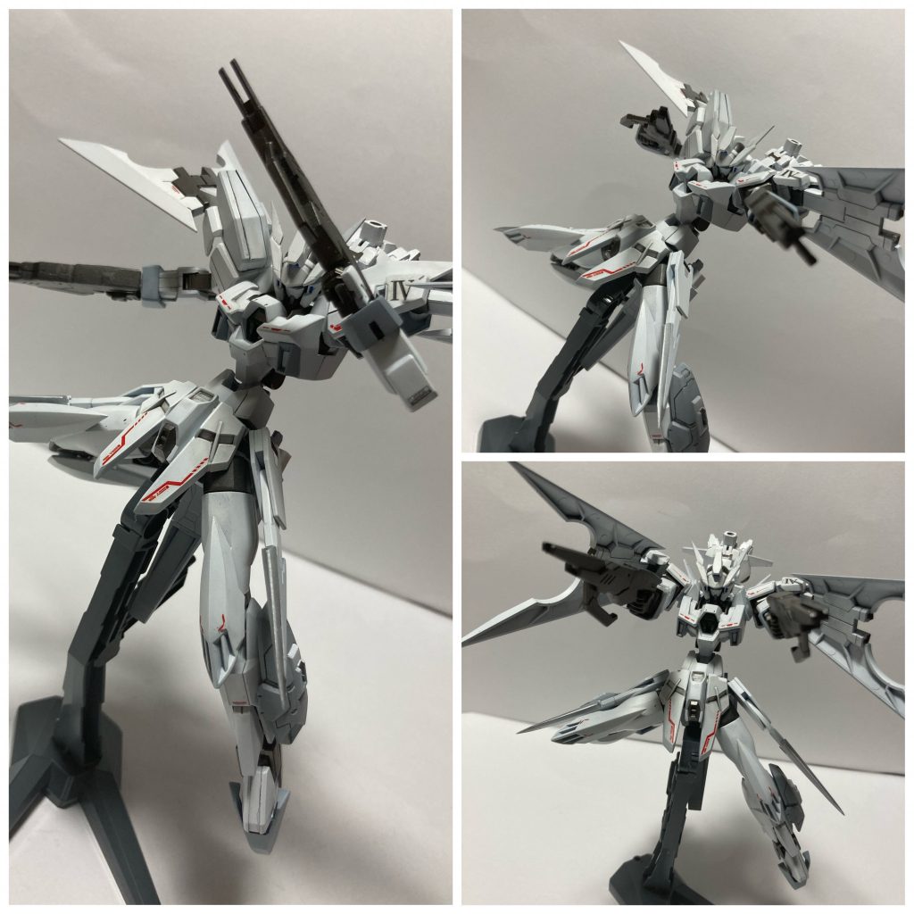 2丁のドッズライフルで!取り回しがかなり良く使い勝手の良い武装でさらにワイヤーアクションと組み合わせて使う事ができます!