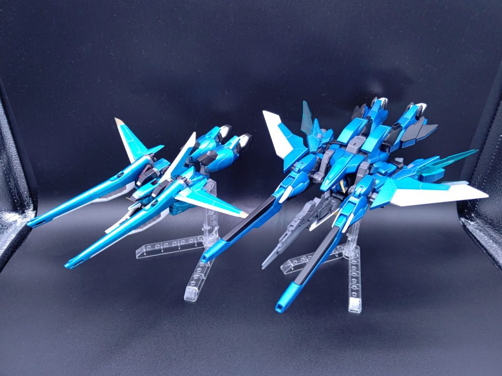 当時製作したHG1/144セイバーガンダムと。15年目の亡霊。