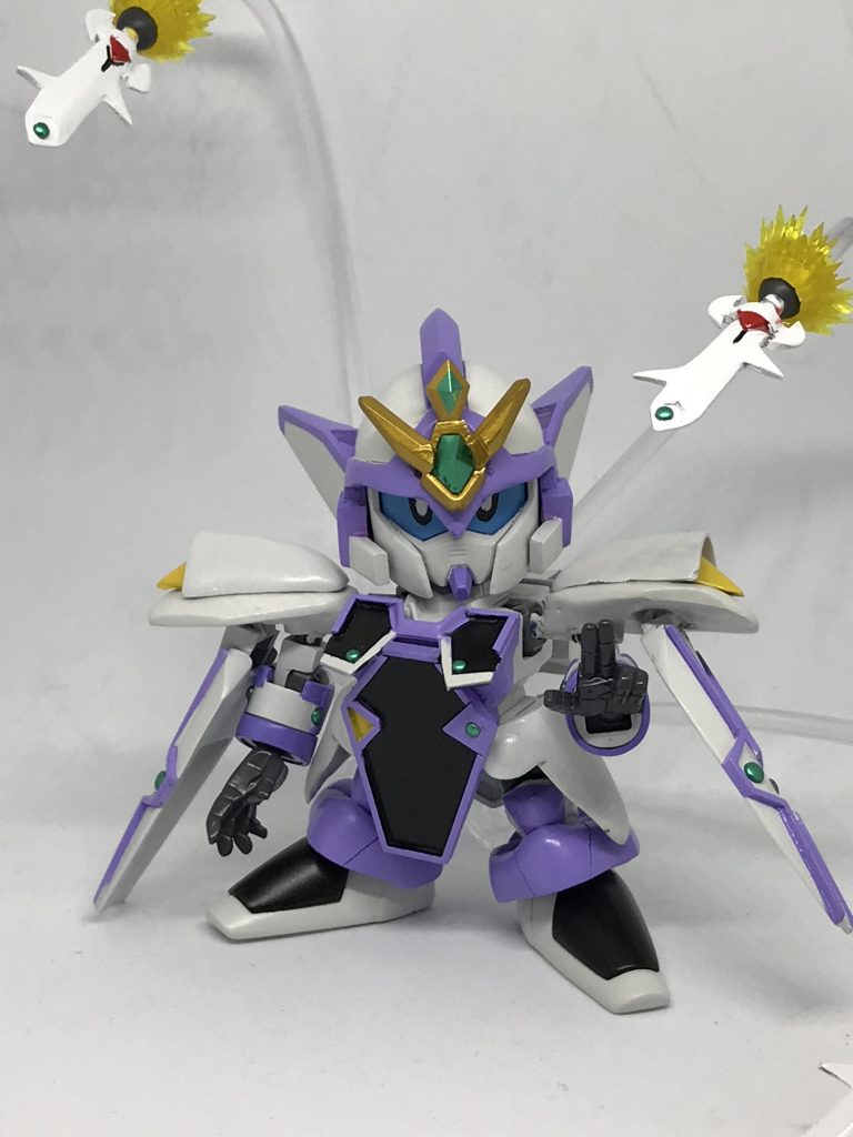 カードダスっぽく。テレパスソードはポリパテで複製して作りました