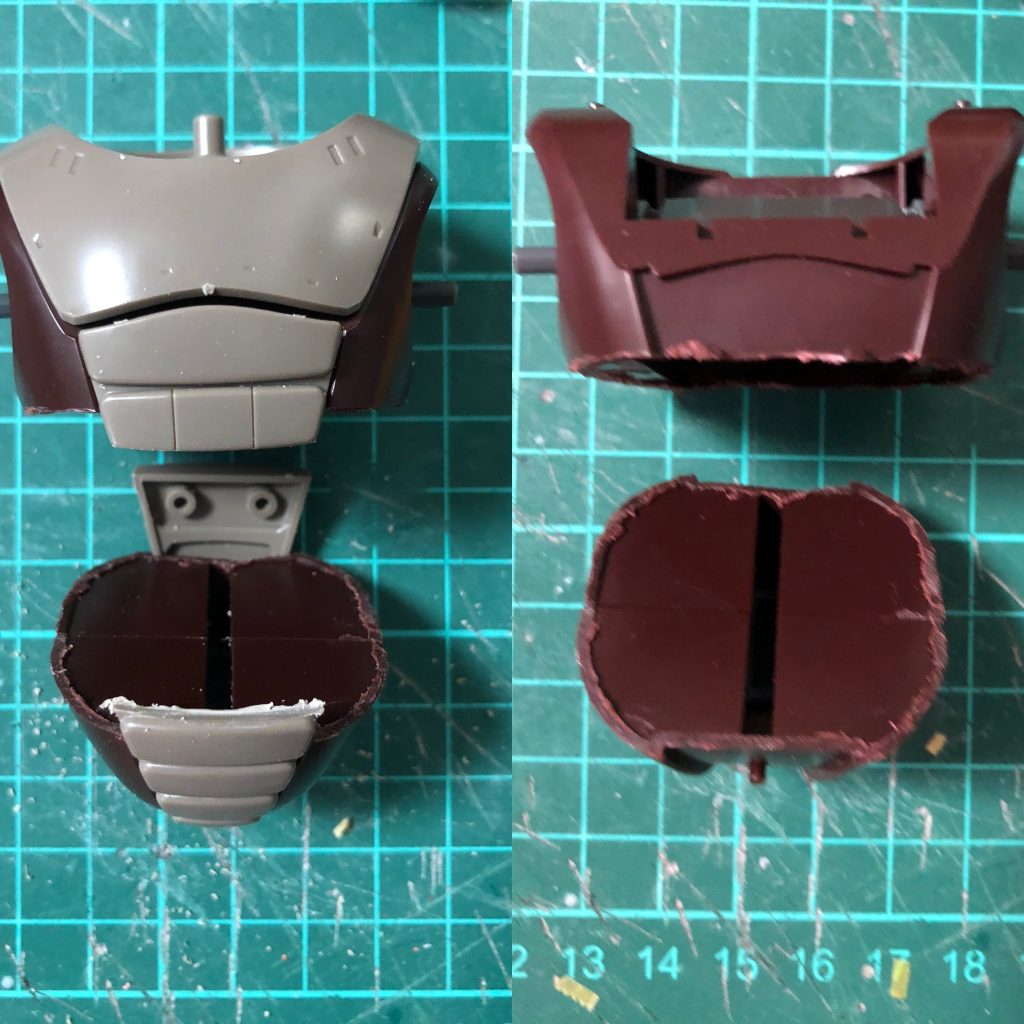 胴を切断して詰めました。