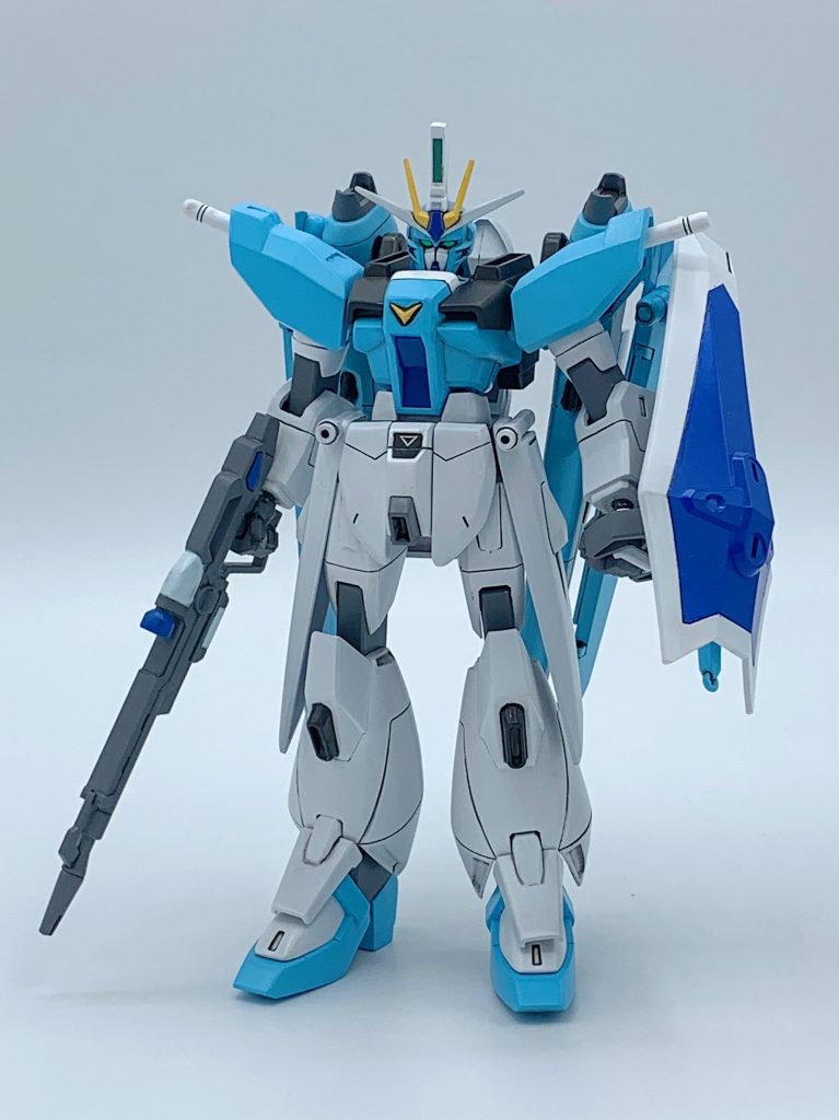 カラーリングめっちゃ迷ったけど、ガンブレモバイルで塗装シミュレーションして決めました。元のセイバーの赤色と対照的にしたかってん