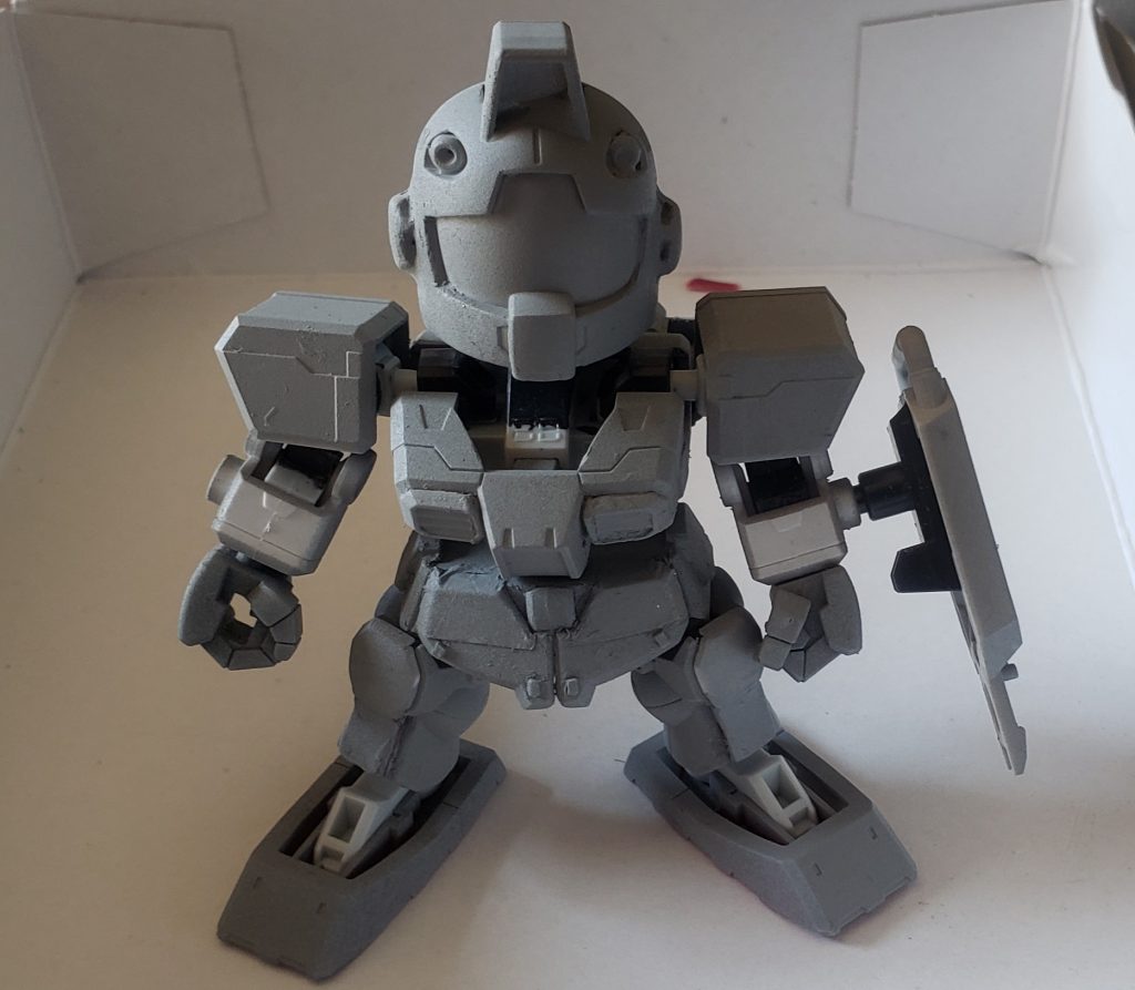 サフを吹いた状態