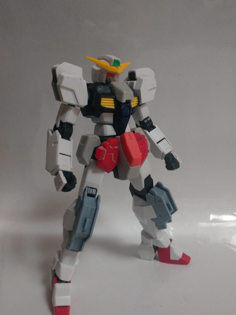 頭部をラファエルの物に置き換えて。ジャンクからサルベージした物なのでフェイスはキュリオスになってました。似合ってたのでそのまま。