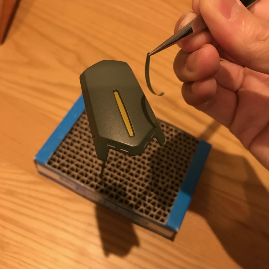 付属のシールを使ったマスキングも初の試みでしたが、綺麗に塗装でき、満足です。