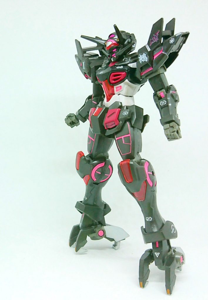 ガンダムマーカーとシタデルカラーの部分塗装、蛍光ピンクが良い感じに塗れて満足