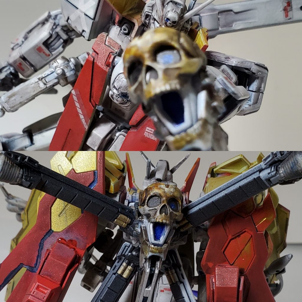 フレキシブルバインダーにクロスsを装備しアブソーブシステムで得たエネルギーをスラスターに使用、メガ粒子砲としても使用できる。