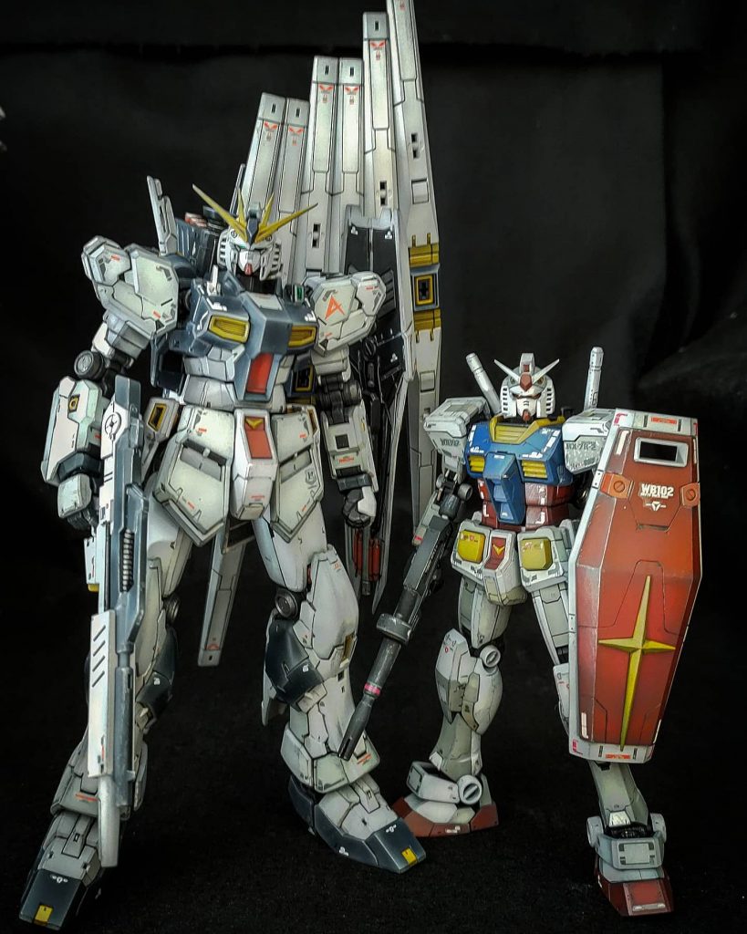 このサイズ差は宇宙世紀の時代を感じますね