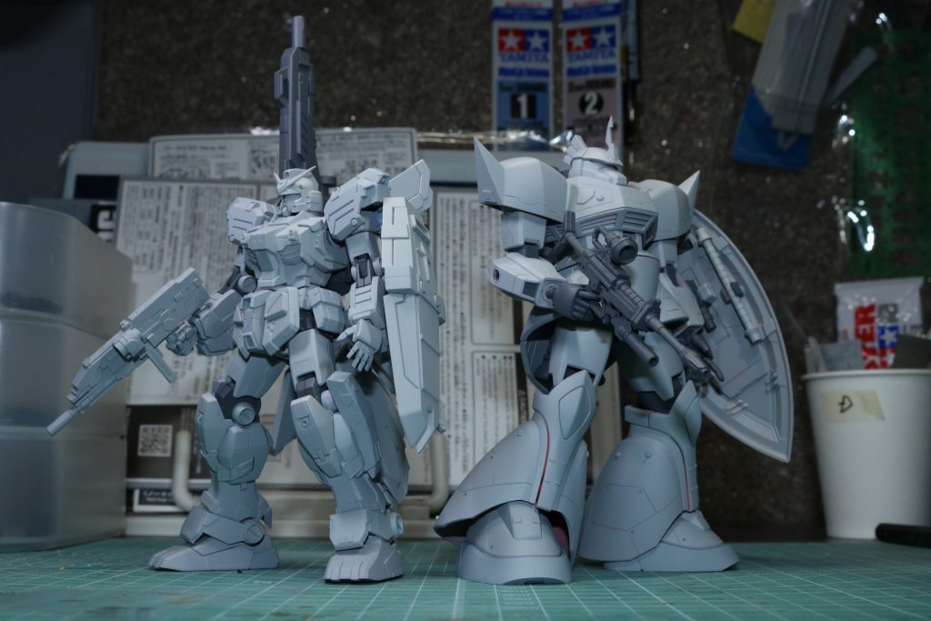 高機動型ゲルググ エリク機と併せて制作しております。是非、そちらもご覧ください。