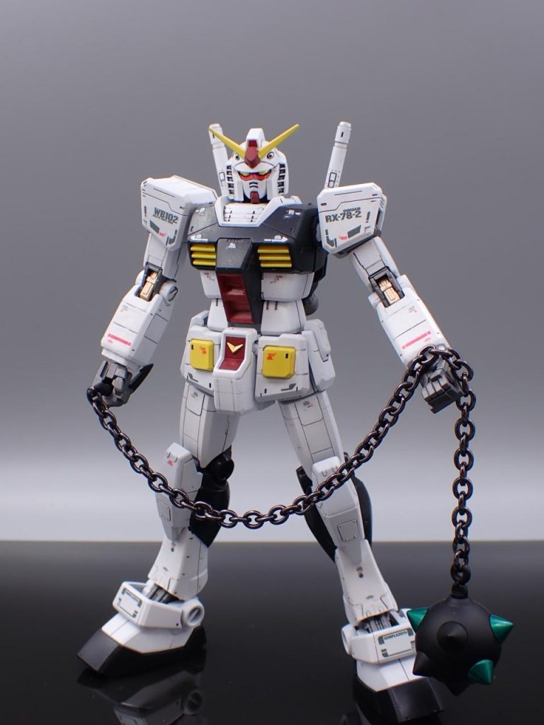 がンダムハンマーにはサイコフレーム入れたった!!!左手はグー握りしか付属しないのが悲しい・・・