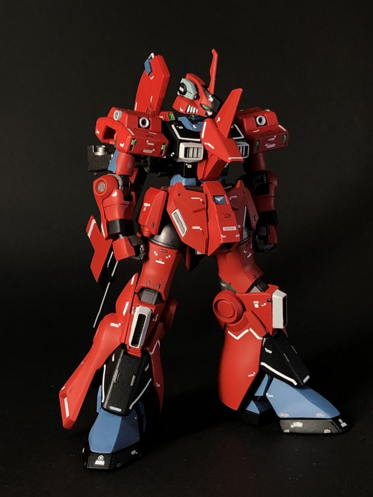 塗装にはシタデル、アクリジョン、ガンダムマーカーなどを使用しています。実はまだ本命の武装やオプションパーツ等が未完成ですが、今後それも合体させた完全版も投稿します。おそらく別物になると思うので…。