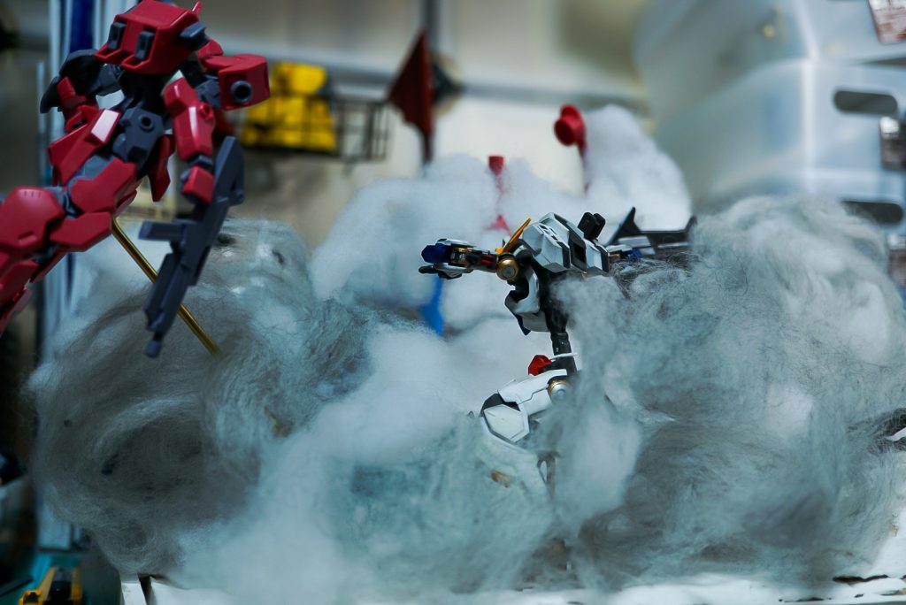 塗る前はこんな感じ陽のあたる部分はクリーム色、影になる部分はブラウンで塗装してます