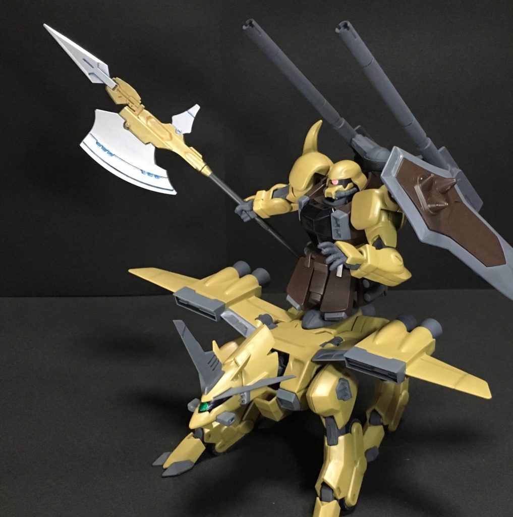 武器その3・ザクハルバード鉄血オプションセットの斧にエクシアのショートブレイドを組み合わせてます  