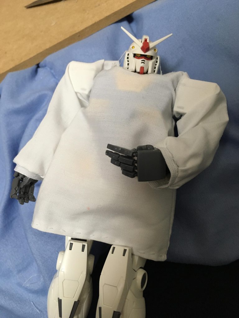 いい感じ!でもえっちなスケスケ割烹着になっちゃったな