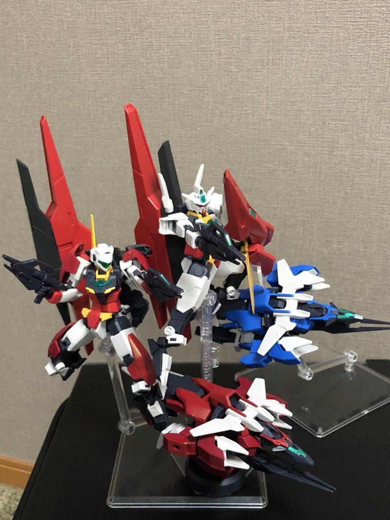 元々コアガンダムIIの随伴機として考えられていてヒナタが初心者ということもあり基本的に単機でなくコアガンダムIIと組みます