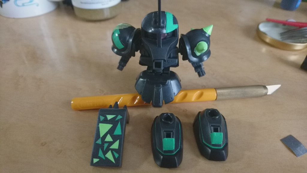 胸部のパーツが無いって？？塗装に失敗したんだよッ！次の投稿に期待しておくれ〜