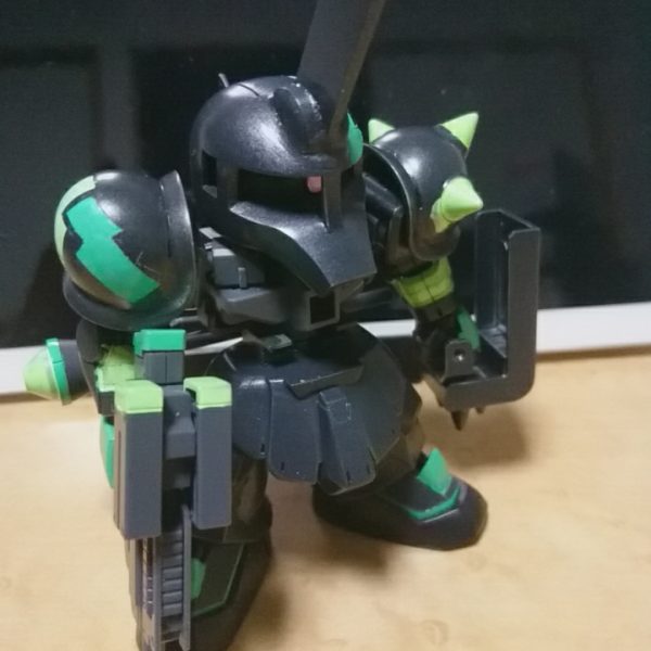 ザクⅠ スプレー塗装とマスキングの練習