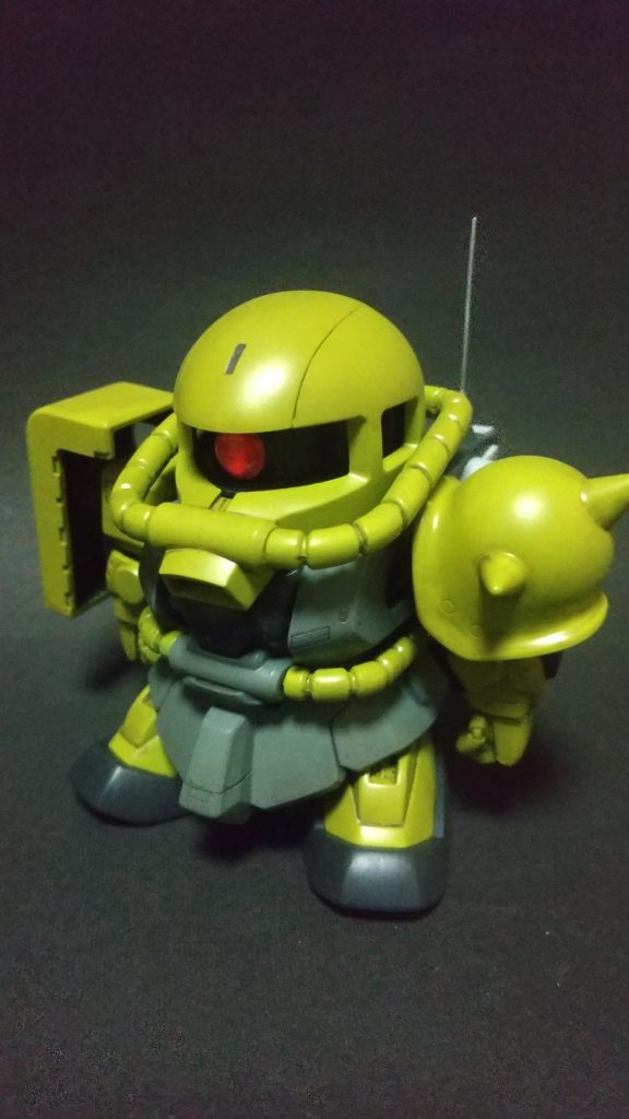 SD塗装完成品はこれで2つ目、なぜこのタイミングなのか。さくっと仕上がりそうだったからです。何気に手はかかりましたがw