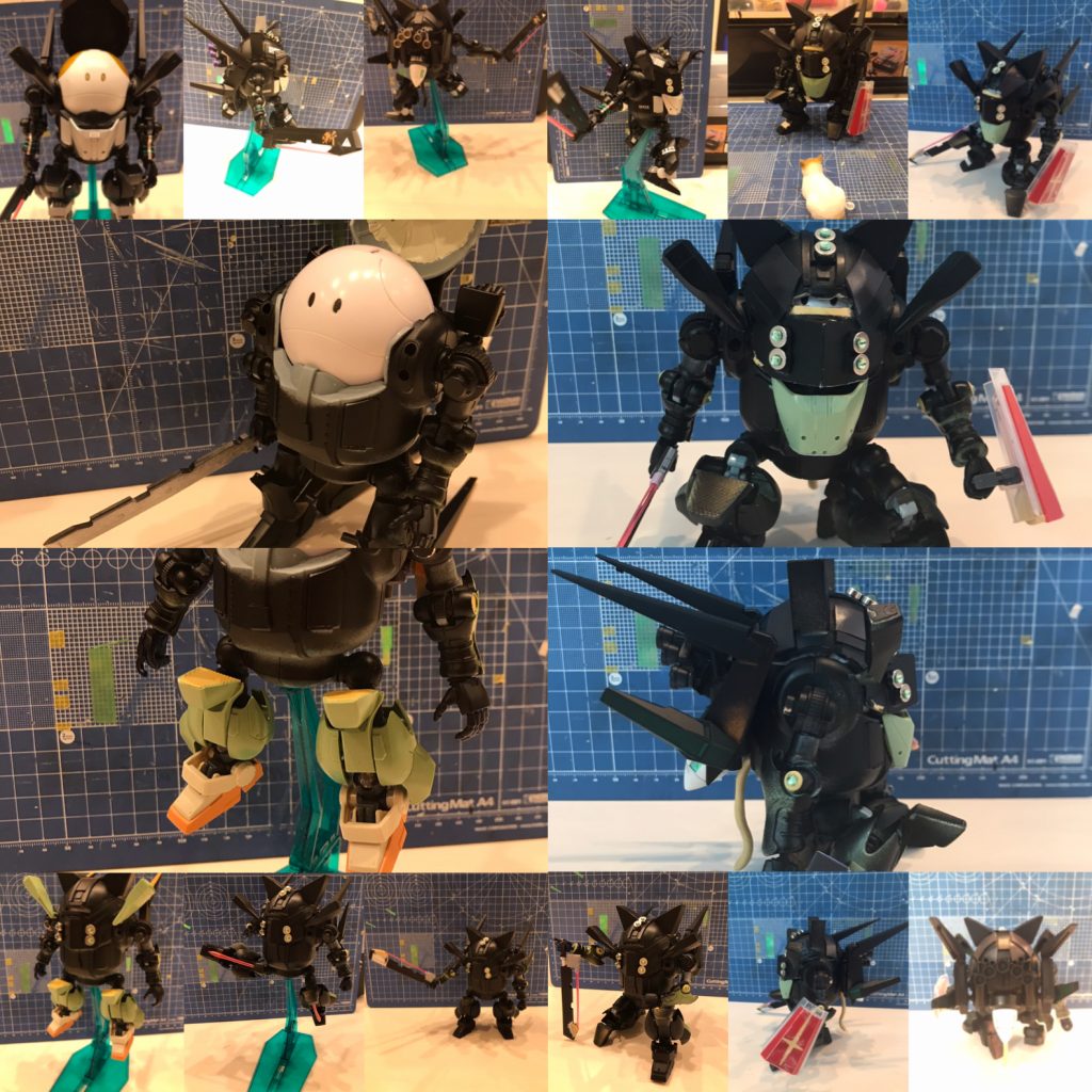 当初はシールド配備予定でした^ ^以上歌丸工房長専用モビルハロ　「斬精」でした。お楽しみ頂ければ私も嬉しいです。それではよいお年と来年もよろしくお願いします❤️