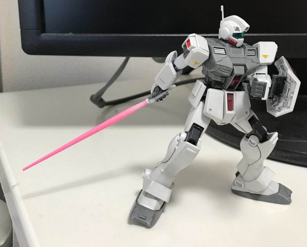 ビームサーベルもグラデっぽくしてみました。