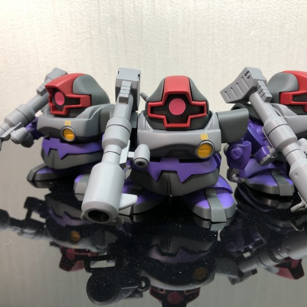 SD MS-09ドム（黒い三連星）｜ファーストラヴァーショアさんのガンプラ作品｜GUNSTA（ガンスタ）